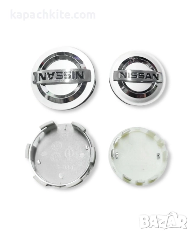 Капачки за джанти за Nissan Кашкай, Джук, Ноут, Навара, Пулсар - Сребристи/Черни, снимка 4 - Аксесоари и консумативи - 35482493