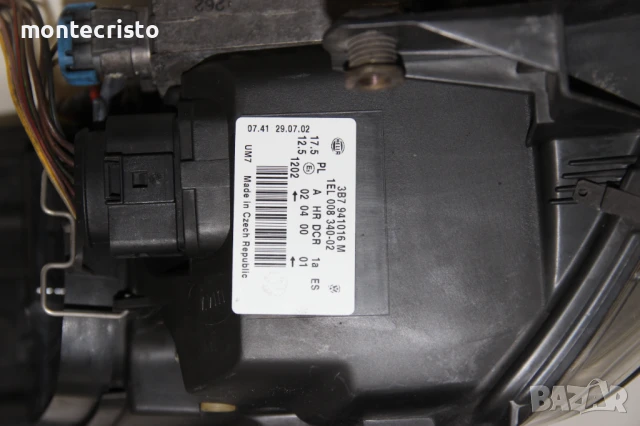 Десен ксенонов фар VW Passat B5.5 (2000-2005г.) xenon Bi-xenon биксенон ксенон 3B7941016M 3B7941018F, снимка 9 - Части - 50913583