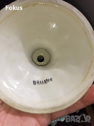 Порцеланова прелест голямо цвете Bassano Италия порцелан, снимка 6 - Антикварни и старинни предмети - 53449126