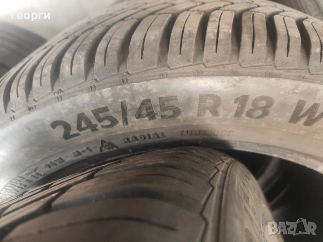 2бр.всесезонни гуми 245/45/18 Continental, снимка 6 - Гуми и джанти - 54239753