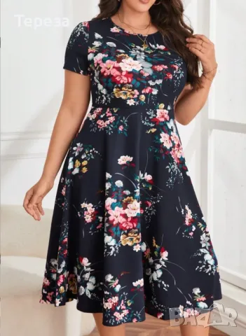 🆕 Рокля на цветя /XXL 🌸, снимка 5 - Рокли - 50074597