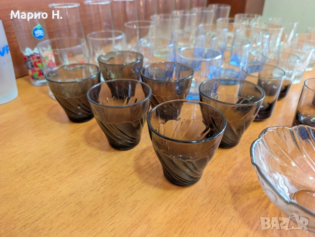Комплект от 42 чаши за вода и безалкохолно + купичка, снимка 7 - Чаши - 54220900
