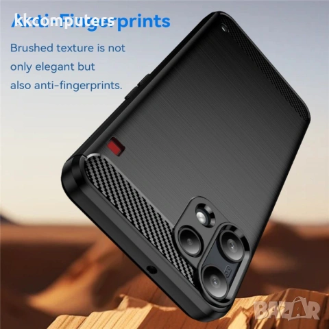 Защитен Калъф за Nothing Phone (3a) Lite 5G - TPU, Карбонов дизайн, Устойчив на отпечатъци, Вкл. Про, снимка 5 - Калъфи, кейсове - 53416992