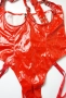 Червено лачено боди с отворени чашки и дъно, снимка 13