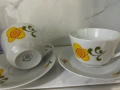 Сет от 2 чаши с чинийки от 70-те години ГДР, снимка 10
