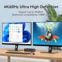 VEDINDUST KVM суич 2 монитора 2 компютъра 4K60HZ HDMI, 4 USB, настолен контролер, снимка 5