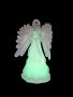 Коледна украса ангел, светещ, 22см, снимка 1