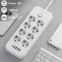 6040 Удължител USB разклонител с 8 гнезда, 4 USB порта, Type C, снимка 1