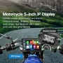 CARabc 5" IPS сензорен екран, преносим Apple Carplay за мотоциклет, снимка 4