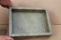 Стара Китайска кутия-камък и седеф, снимка 6