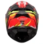 Каска LS2 FF811 Vector II Carbon Tantic Helmet – Red/Yellow, снимка 3