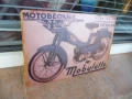 Метална табела мотор Mobylette Motobecane мотопед с педали скутер старо антика, снимка 2