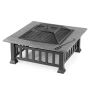 Барбекю 3в1 маса Fire Pit BBQ, ледарка, огнище за външна тераса скара, снимка 5