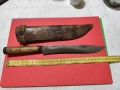 Стар български Овчарски Нож с Дървена Кания, снимка 5