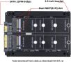 Chenyang M.2 SATA SSD към 2,5 инча SATA адаптер, двоен NGFF B+M ключ НОВО, снимка 2