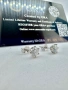 Сребърни обеци с мойсанит (Диамант) 0.5 карата, снимка 8