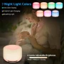 eSynic Машина за бял шум с 32 успокояващи звука и нощна лампа, USB C, блутут за музика, снимка 4