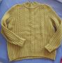 Дамски овърсайз пуловер с полу-поло яка в тютюнев цвят, снимка 1 - Блузи с дълъг ръкав и пуловери - 45914211