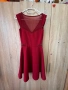 Вишнево червена рокля, снимка 2