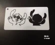 6 бр Стич Stitch Lilo стенсил шаблон декор сладки тесто Scrapbooking, снимка 3