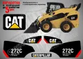 CAT Caterpillar 257B стикери надписи, снимка 12