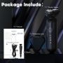 Електрическа самобръсначка Sejoy за мъже, 4D магнитна глава, мокро и сухо бръснене, IPX7, снимка 9