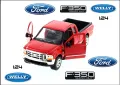 Ford F-350 Super Duty Pick Up 1:24 (Red) Welly 22081, снимка 1