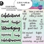 Силиконови печати Думи/ Пожелания различни видове скрапбук картички албуми декорация, снимка 3