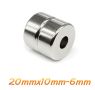 Неодимов магнит 20x10mm с отвор 6мм МАГНИТ неодимов N52, magnit, снимка 2