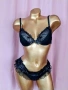 75 C M К-т Черен сутиен и бикина , снимка 1