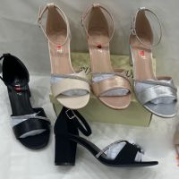 Луксозни стилни дамски сандали с елегантни бляскави елементи, снимка 1 - Сандали - 45238049