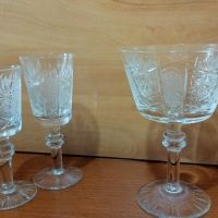 Кристални чаши , снимка 4 - Антикварни и старинни предмети - 45382535