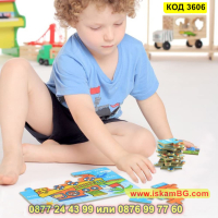 Детски пъзели в метална кутия в комплект от 4 бр. изработени от дърво - КОД 3606, снимка 10 - Игри и пъзели - 45055619