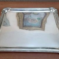 Сребърен масивен колекционерски поднос-
Tetard Freres -1880-1654 грама, снимка 7 - Други ценни предмети - 45416592