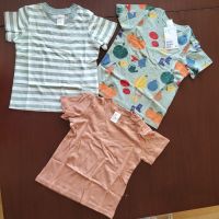 3 нови тениски за момче H&M, 80см, снимка 1 - Бебешки блузки - 45430362