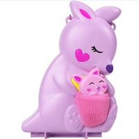 Игрален комплект Mattel Polly Pocket Mama and Joey Kangaroo Purse, снимка 3 - Образователни игри - 45436012