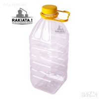 Бутилка пластмасова 5 литра с капачка и дръжка, PET бутилки, Туба, снимка 3 - Други стоки за дома - 45097700