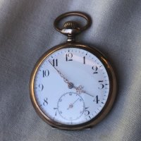старинен сребърен, джобен часовник, снимка 2 - Антикварни и старинни предмети - 45142644