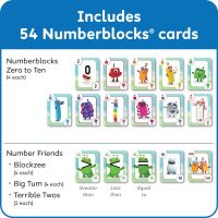 Карти за игра Numberblocks, 3 + години, 54 карти с изображения на телевизионни герои, снимка 5 - Образователни игри - 45286320
