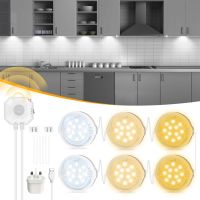 MORIACC Вътрешно LED осветление за кухня, под шкаф, под плот, за гардероб, с таймер, 6 бр., снимка 1 - Лед осветление - 45099716