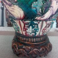 Предлагам уникална,красива и старинна ,китайска ваза.Подписана.Релефна.Ръчна изработка., снимка 5 - Вази - 45031755