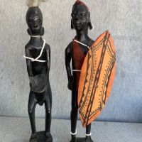 дървени африкански фигури статуетки , снимка 5 - Статуетки - 45268354