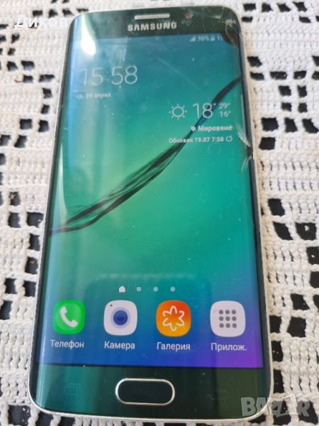 Samsung galaxy s6 Edge GREEN, снимка 1