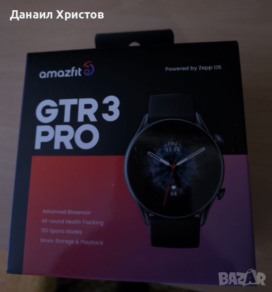Смарт часовник Amazfit - GTR 3 Pro, 1.45'', Infinite Black, снимка 1