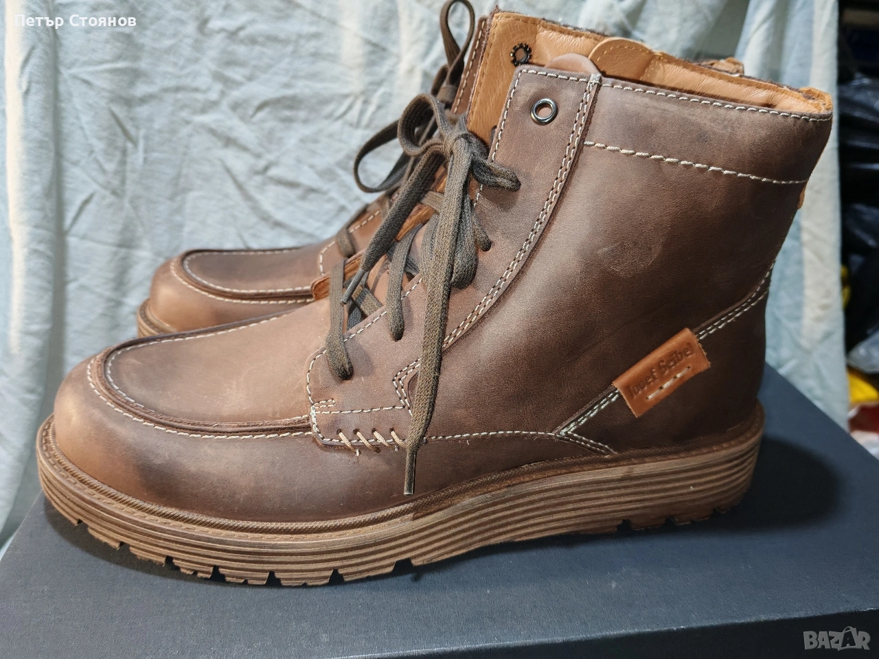 Мъжки боти от естествена кожа Josef Seibel №44, снимка 1