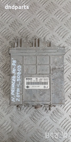 Компютър Nissan Primera P11 2.0TDI 1998г. 0281001629 237102J661 , снимка 1