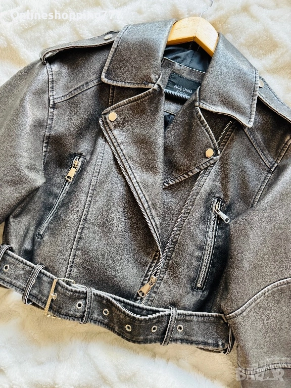 Дамско кожено яке, снимка 1