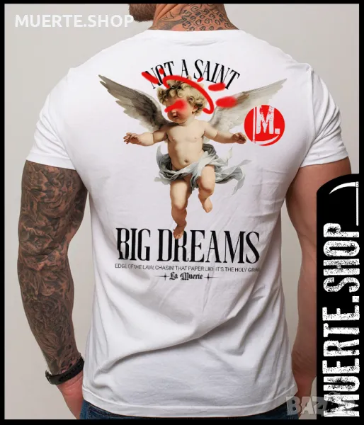 Тениска с щампа BIG DREAMS ANGEL, снимка 1