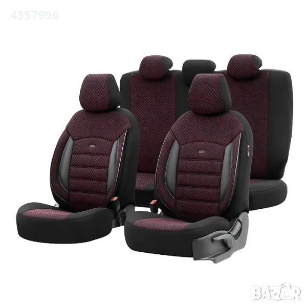 Тапицерия за седалки Otom Sport Plus, PLS103, Черно/бордо, снимка 1