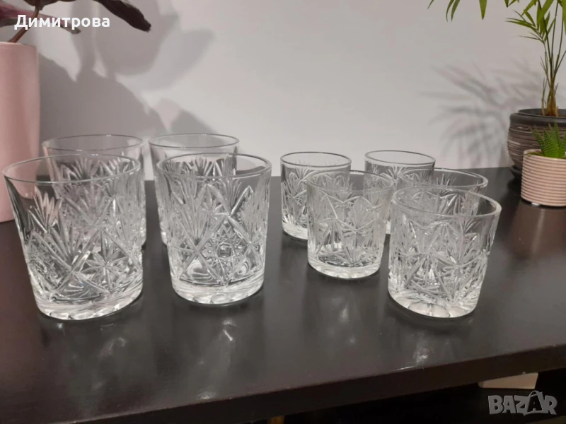 Кристални чаши за уиски и други, снимка 1